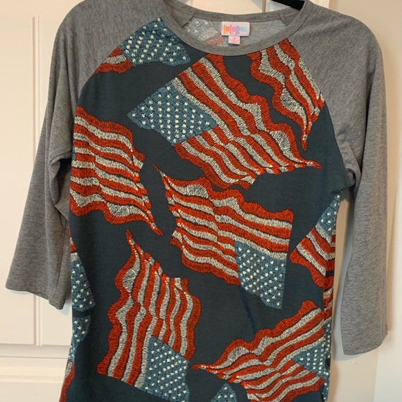 EUC LULAROE SMALL AMERICAN FLAG RANDY - Picture 1 of 2